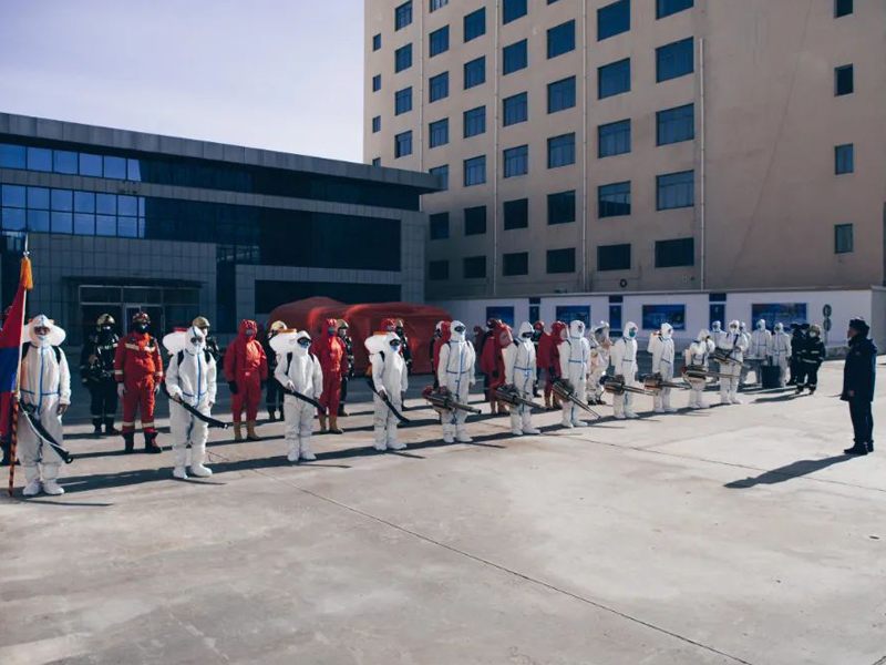 支隊開展防疫期間應急救援處置演練